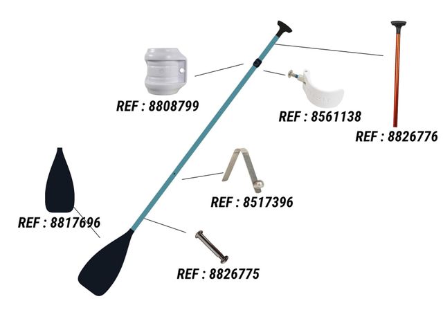 Remo Stand Up Paddle 100 3 Partes Ajustable 165-205 cm