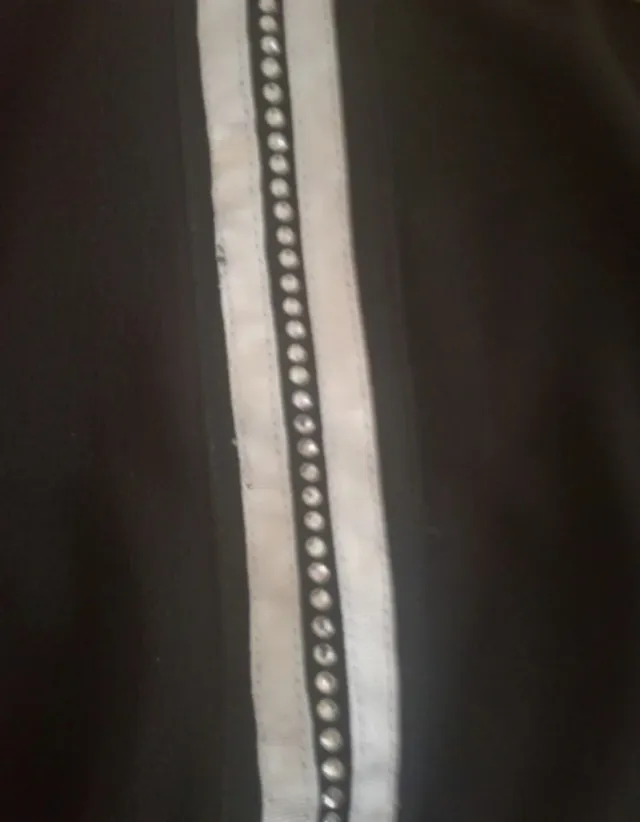 Body Gil Satucci nero con strass