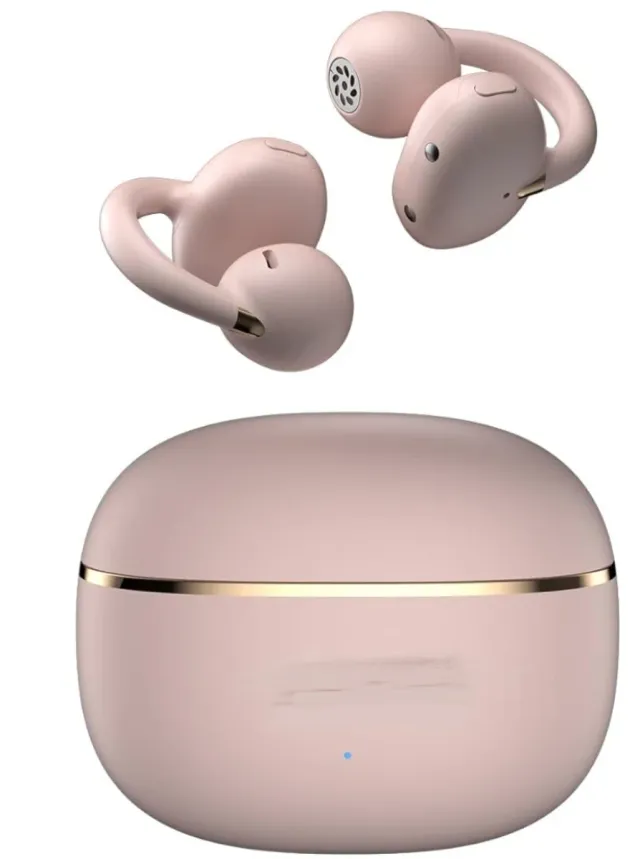Auricolari wireless rosa e oro