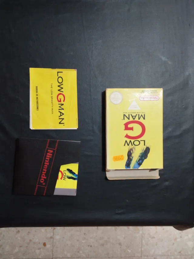 Low G Man Nintendo NES Manual y Caja