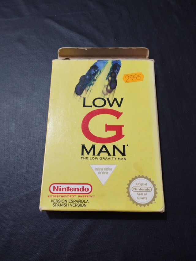Low G Man Nintendo NES Manual y Caja