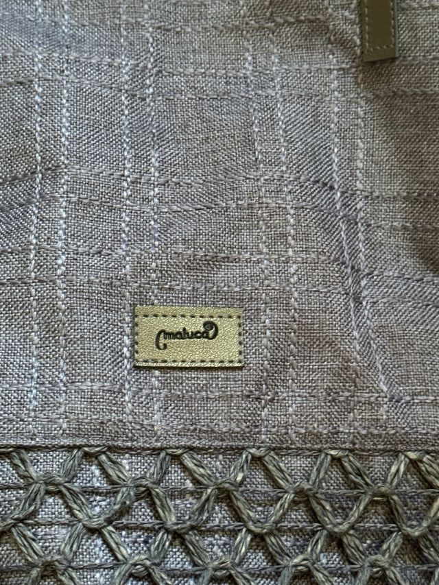 Bolso azul vaquero con red