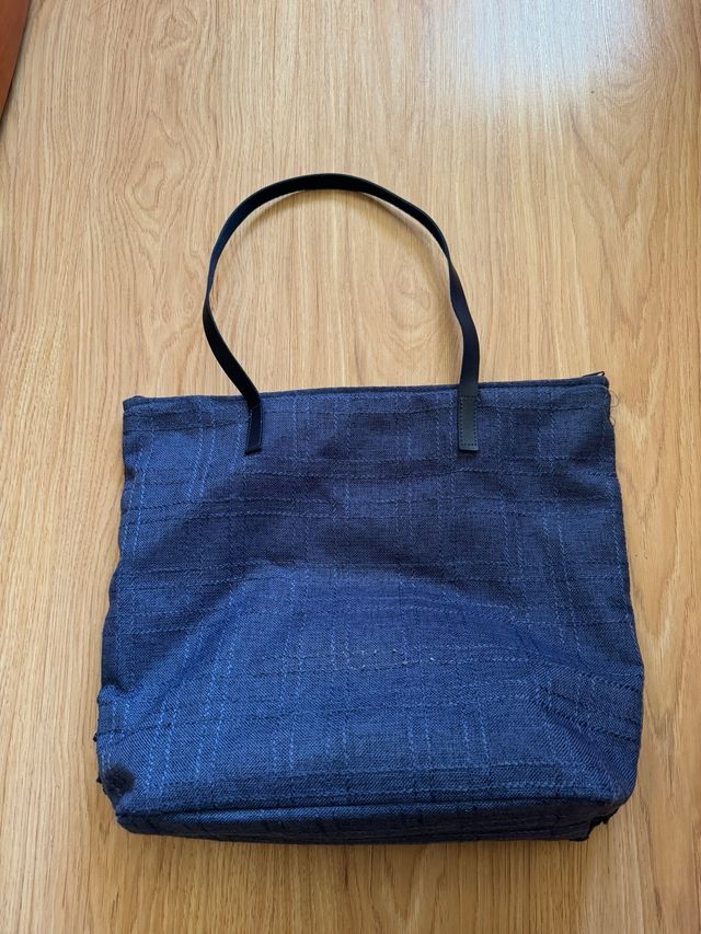 Bolso azul vaquero con red