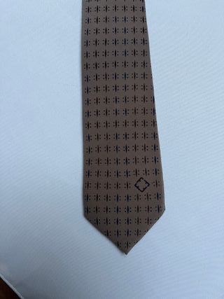 Cravatta Salvatore Ferragamo Seta Marrone Blu