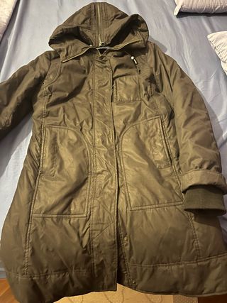 Giaccone donna nero con cappuccio