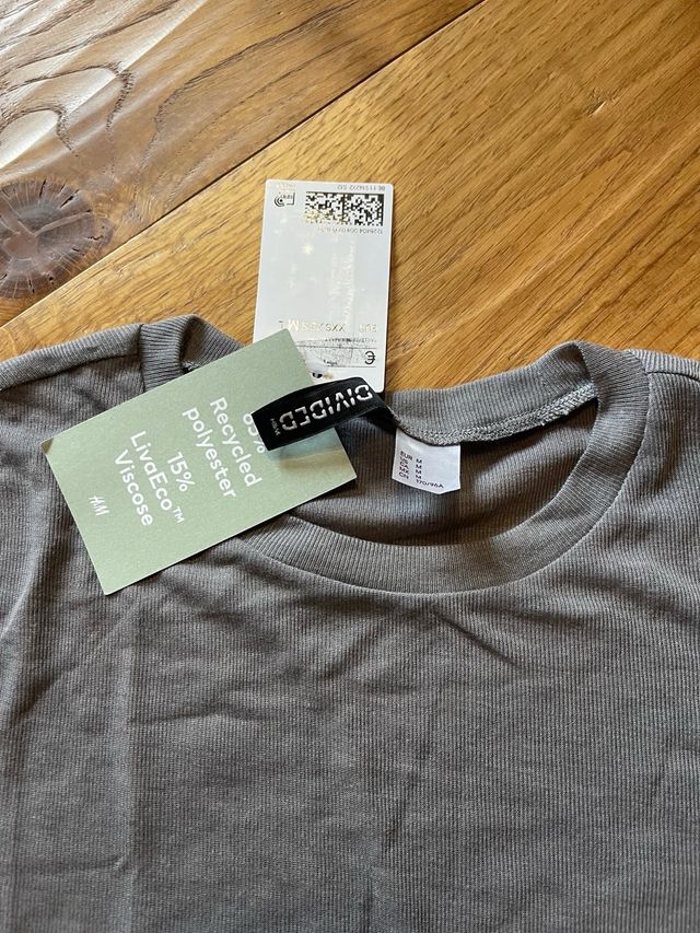 Maglietta H&M Grigia Taglia 4