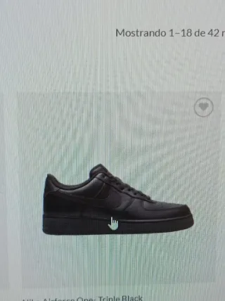 Nike Air Force 1 Triple Black Talla 43