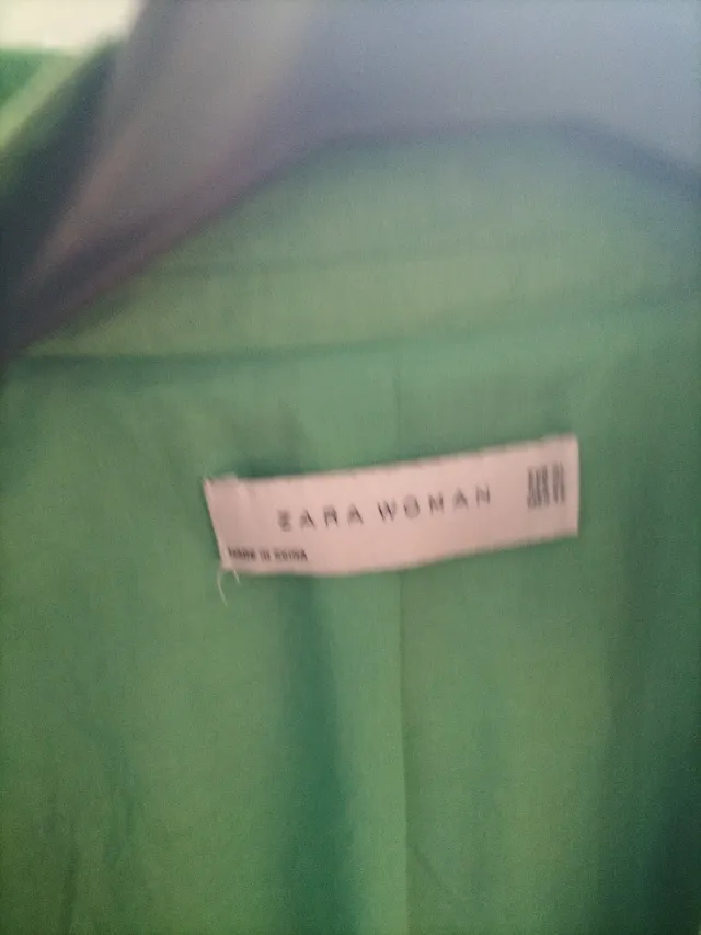 Chaqueta verde entretiempo