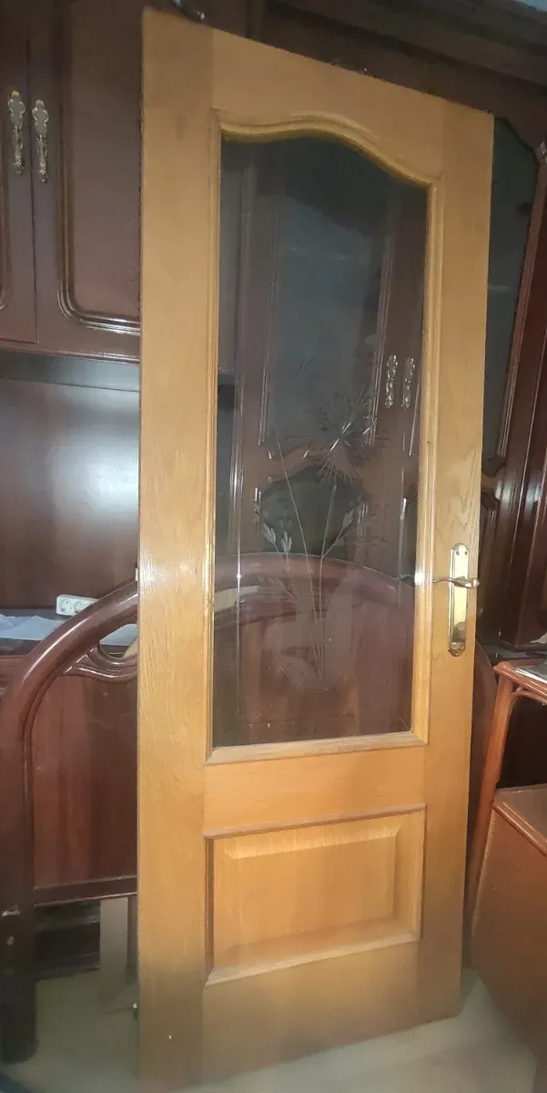 Puertas madera color roble