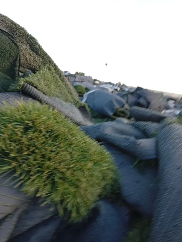 Césped artificial reciclado