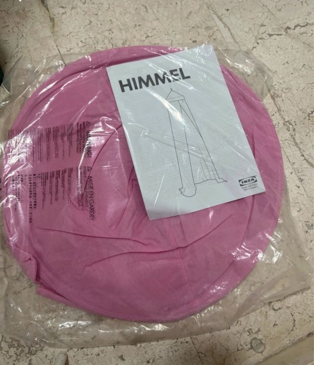 Dosel cuna/cama rosa IKEA HIMMEL