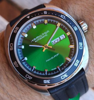Hamilton Pan Europ NOS Automatic H35405761 Verde