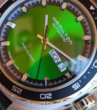 Hamilton Pan Europ NOS Automatic H35405761 Verde