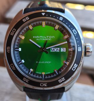 Hamilton Pan Europ NOS Automatic H35405761 Verde