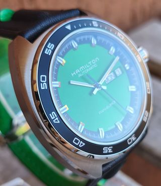 Hamilton Pan Europ NOS Automatic H35405761 Verde