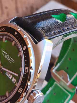 Hamilton Pan Europ NOS Automatic H35405761 Verde