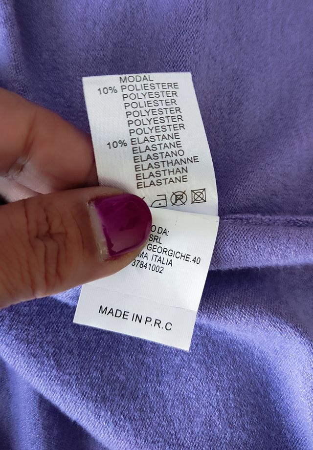 Jersey Lila Joya Talla L/XL Largo