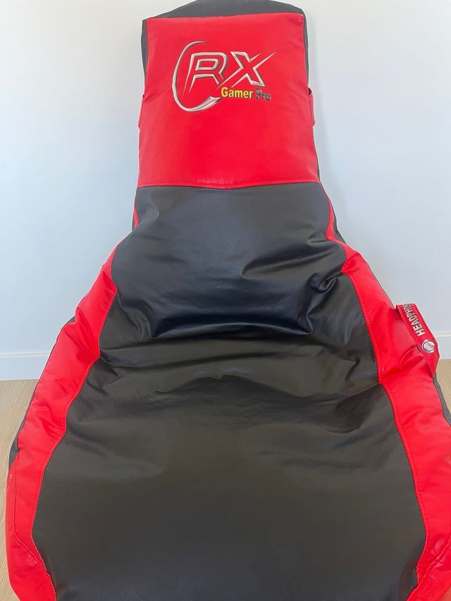 Puff Gamer RX Gamer Negro y Rojo