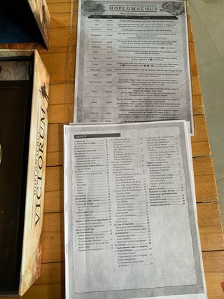 Hoplomachus Victorum Gioco da Tavolo