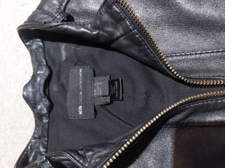 Cazadora de piel Mango