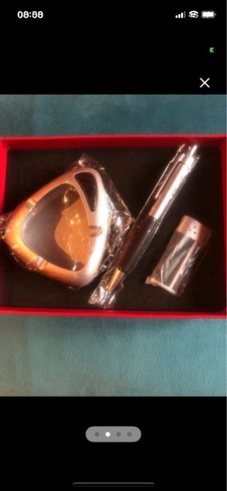 Set da scrivania portapenne e posacenere