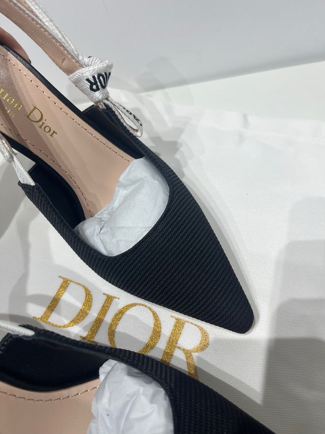 Christian Dior J'Adior Slingbacks Negras