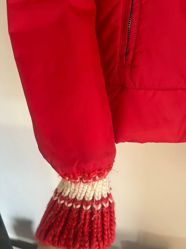 Chaqueta bomber Sonique roja y blanca