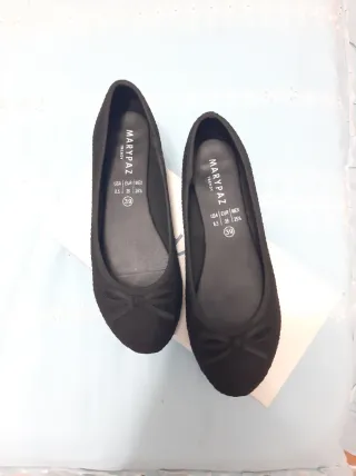 Zapatos planos Marypaz negros talla 39