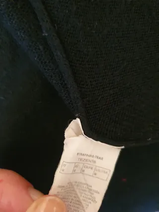 Maglia lunga Tezenis nera con tasche