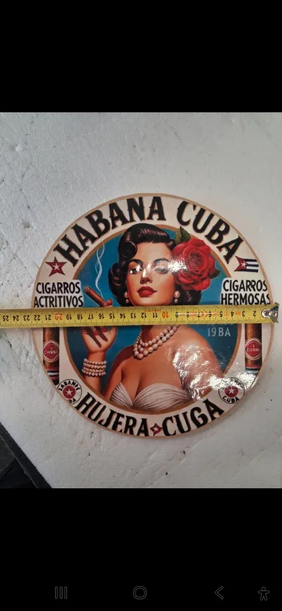 Adesivo grande Habano Cuba Donna Sigaro