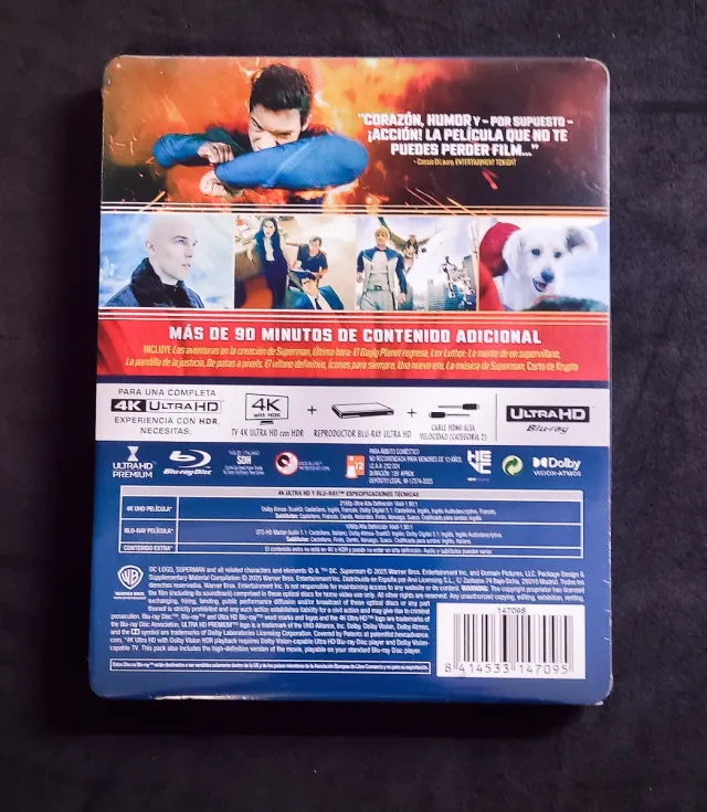 Superman Steelbook 4K Ultra HD Blu-ray