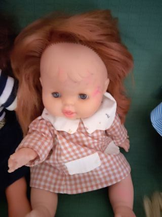 Lote de muñecas antiguas para restaurar