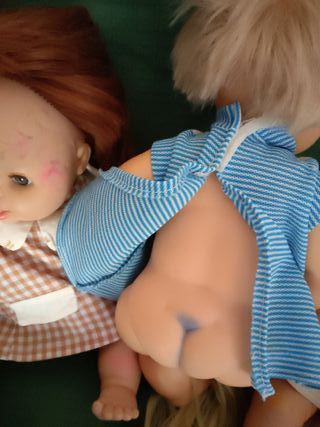 Lote de muñecas antiguas para restaurar