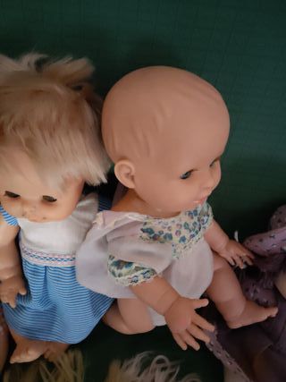 Lote de muñecas antiguas para restaurar