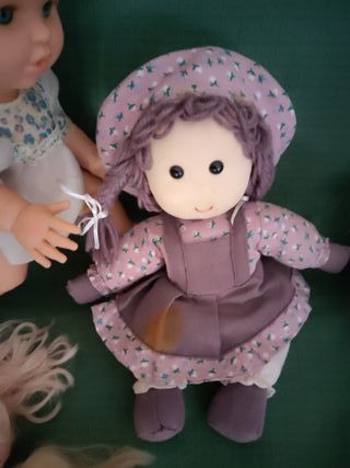 Lote de muñecas antiguas para restaurar