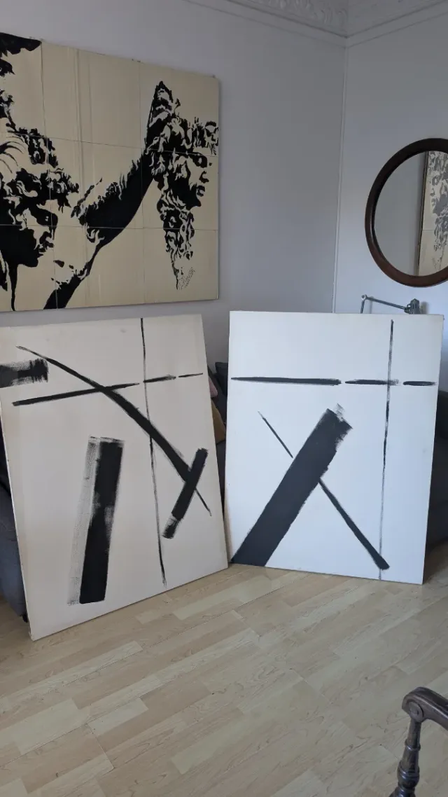 Dibujo abstracto moderno 115x90