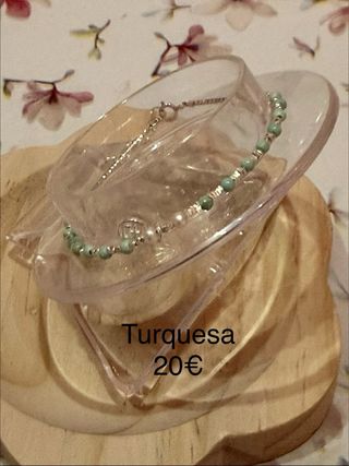 Pulseras plata 925 minerales naturales