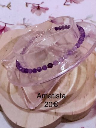 Pulseras plata 925 minerales naturales