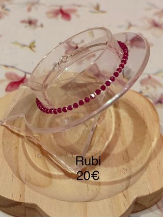 Pulseras plata 925 minerales naturales