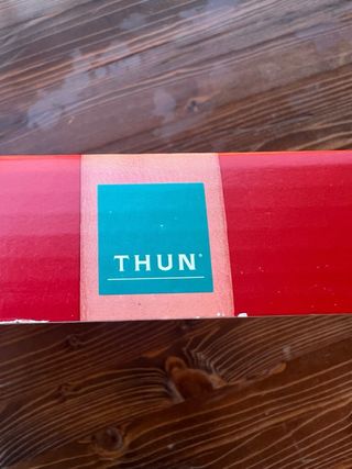 Piattino dessert rosso Dolce Natale Thun casa