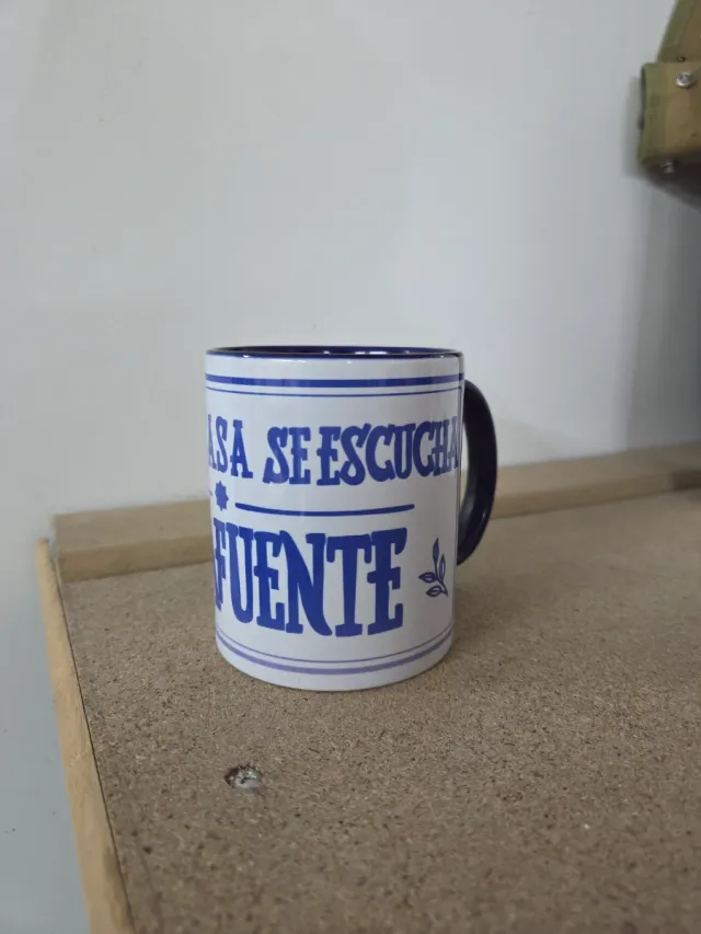 Taza Dellafuente Azul y Blanco
