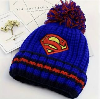 Cappellino DC Comics Superman Invernale Blu