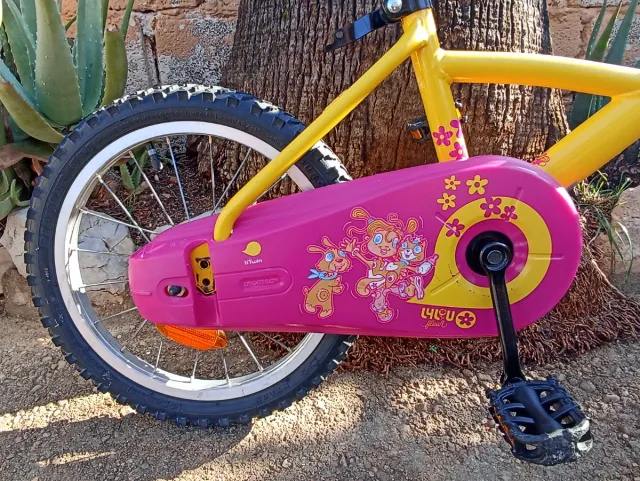 Bicicleta Infantil Btwin 16 Rosa/Amarilla
