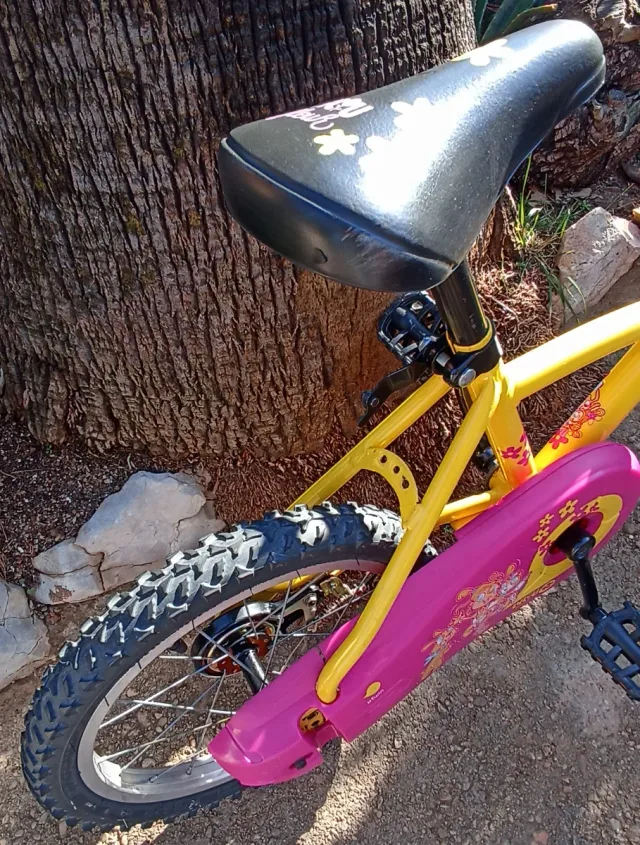 Bicicleta Infantil Btwin 16 Rosa/Amarilla