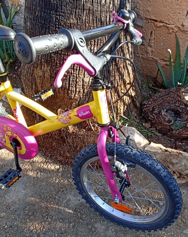 Bicicleta Infantil Btwin 16 Rosa/Amarilla