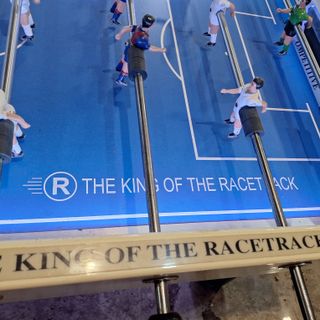 Futbolín con luces LED