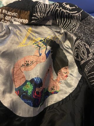 Abrigo Desigual estampado