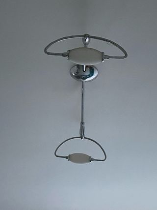 Lampadario moderno argento e bianco