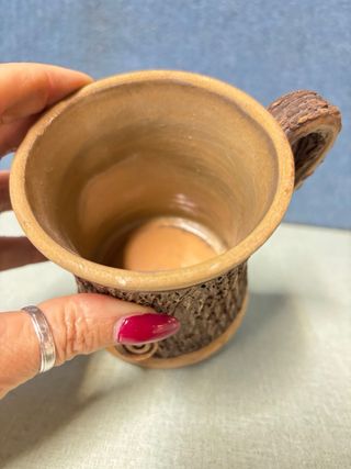 Tazza in ceramica effetto corteccia