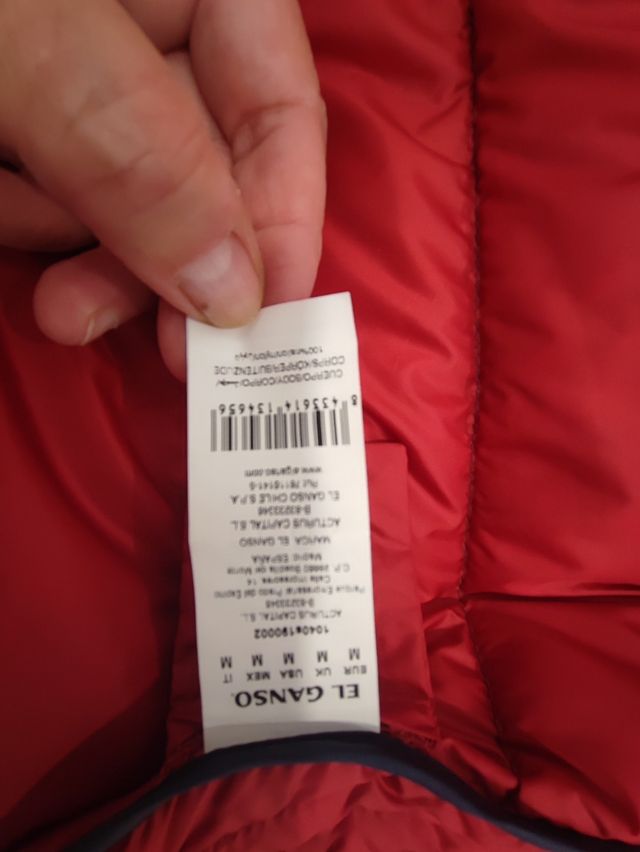 Chaleco El Ganso Azul y Rojo Nuevo